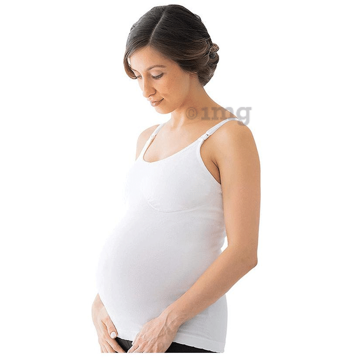 Medela Maternity and Nursing Tank Top Bra XL White: Buy box of 1.0