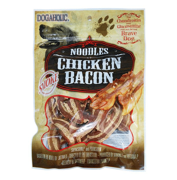Rena Noodles Chicken Bacon Smoked Dog Treats