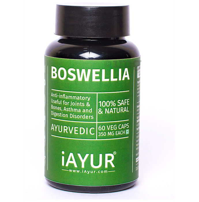 iAYUR Ayurvedic Boswellia (Shallaki) Extract 500mg Veg Capsule