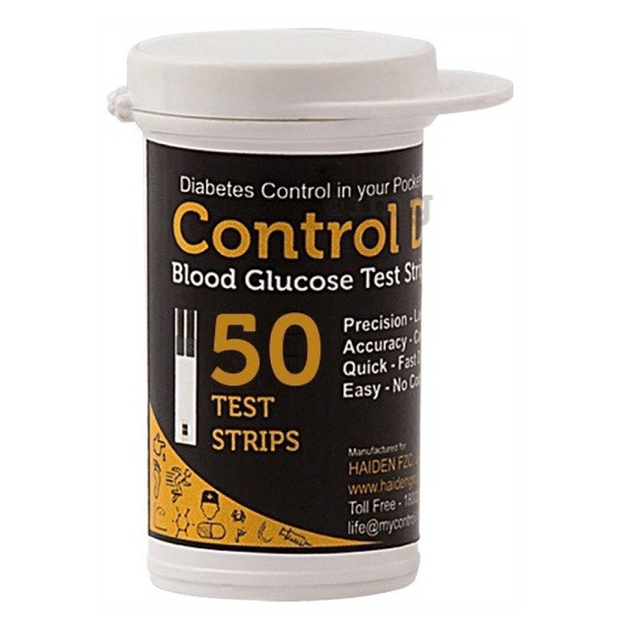 Control D Blood Glucose Test Strip (Only Strips)