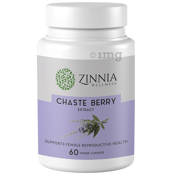 Zinnia Wellness Chaste Berry Extract Veggie Capsule