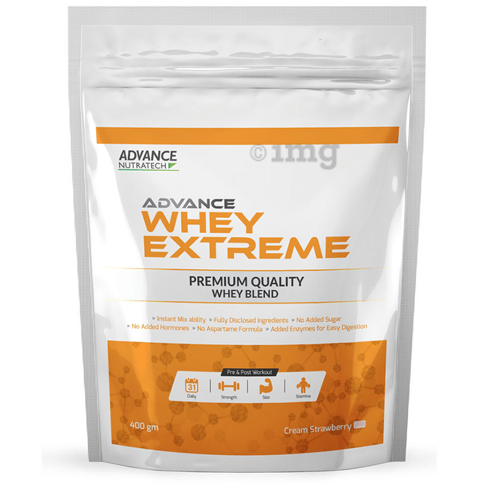 Advance Nutratech Whey Extreme Protein Powder Cream Strawberry