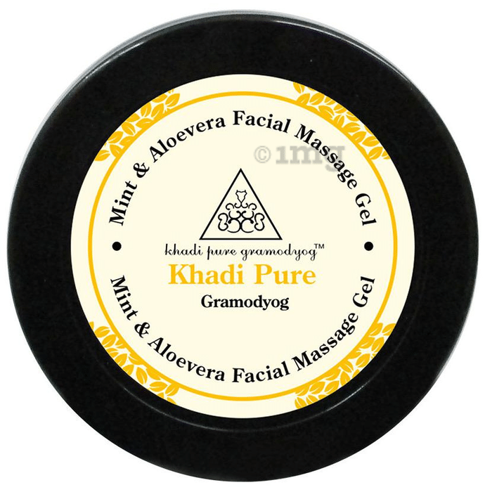 Khadi Pure Herbal Mint & Aloevera Facial Massage Gel