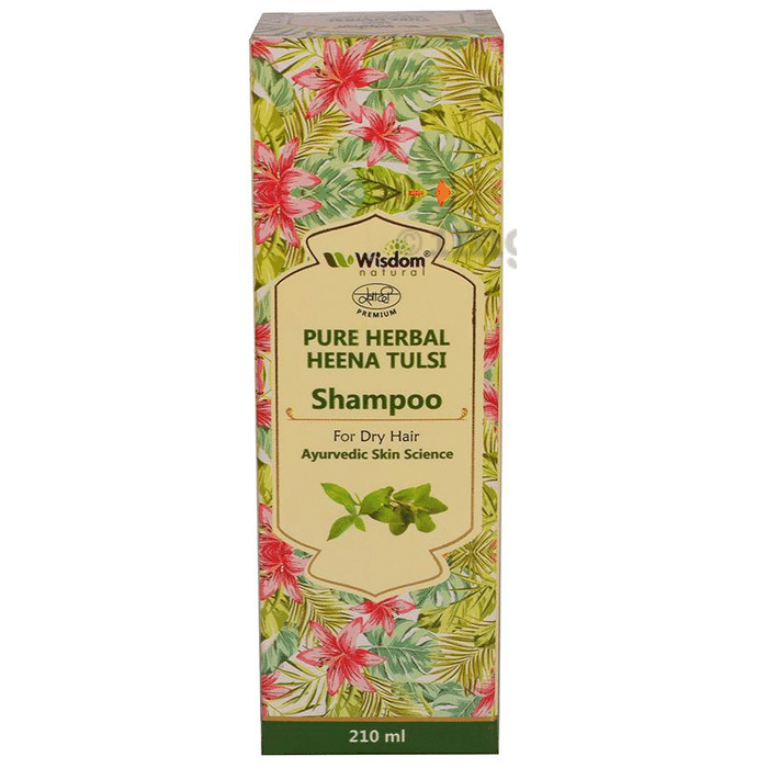 Wisdom Natural Pure Herbal Heena Tulsi Shampoo