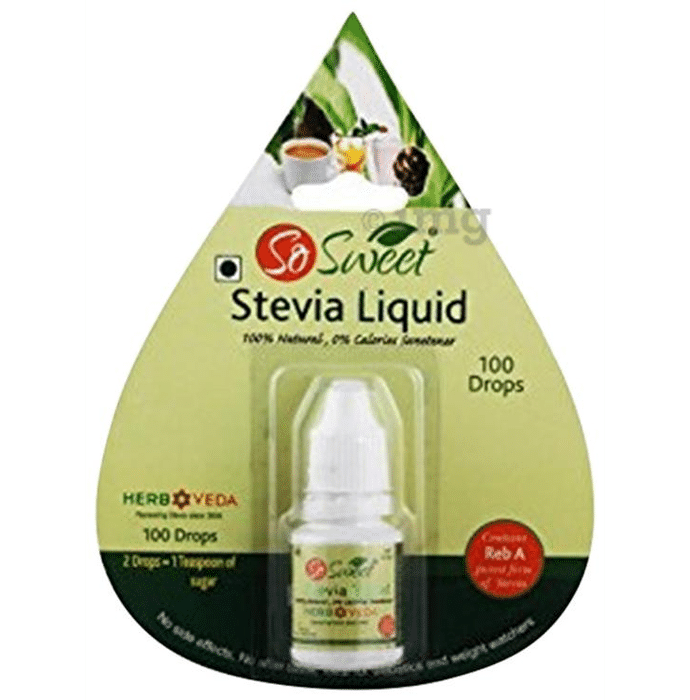 So Sweet Stevia Natural Sweetener for Diabetics | Zero Calorie | Liquid Drop