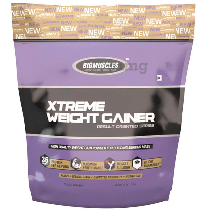 Big  Muscles Xtreme Weight Gainer Cookies & Cream