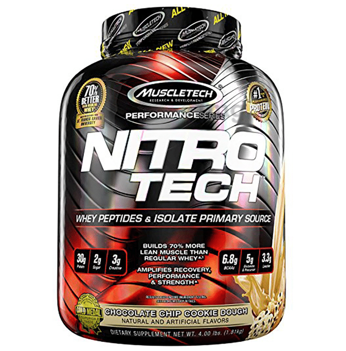 Muscletech Performance Series Nitro Tech Whey Isolate Chocolate Chip Cookie Dough