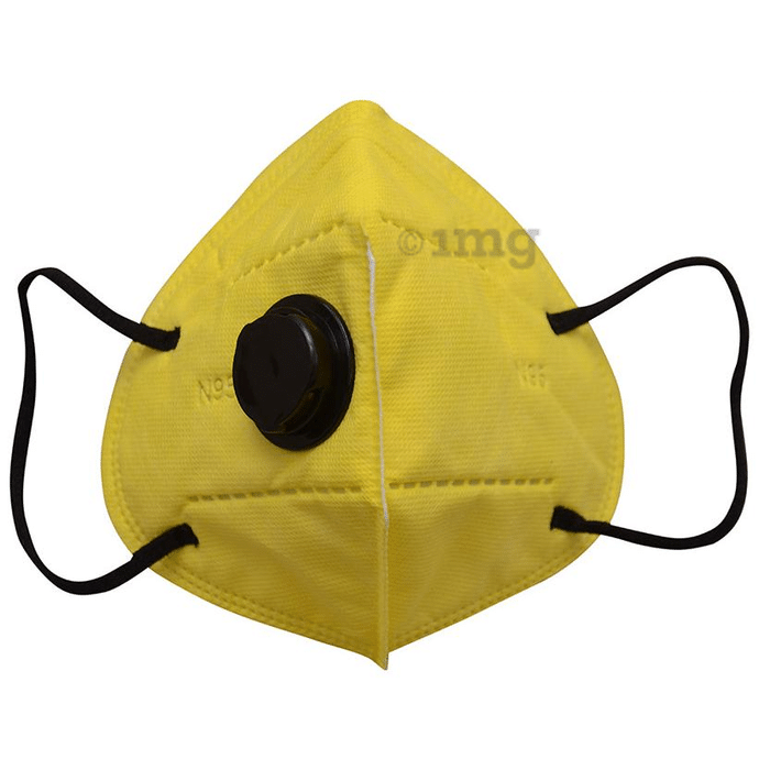 Lion Shield N95 PM2.5 Hepa-Mask free Comfort Band Yellow