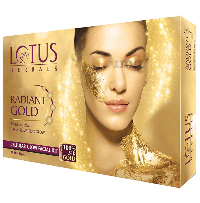 Lotus Herbals Radiant Gold Cellular Glow 4 in 1 Facial Kit