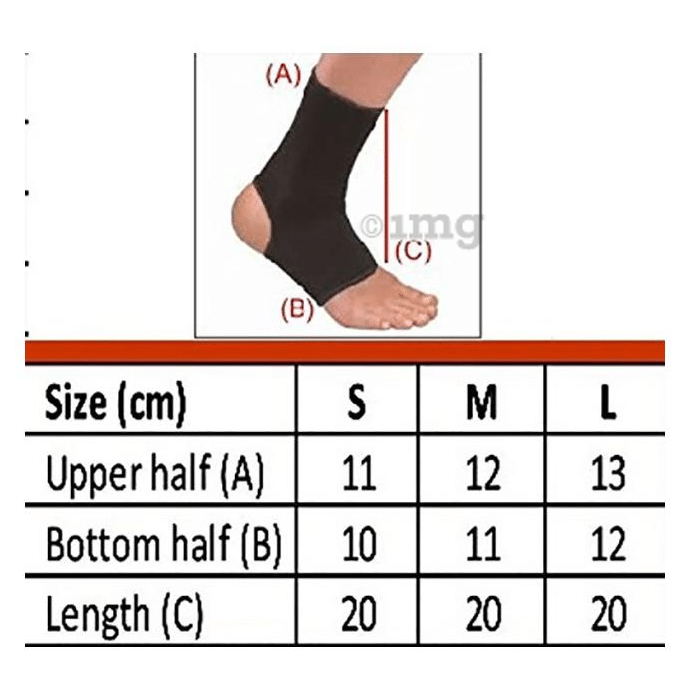Sira Copper Compression Ankle Sleeve Support Large