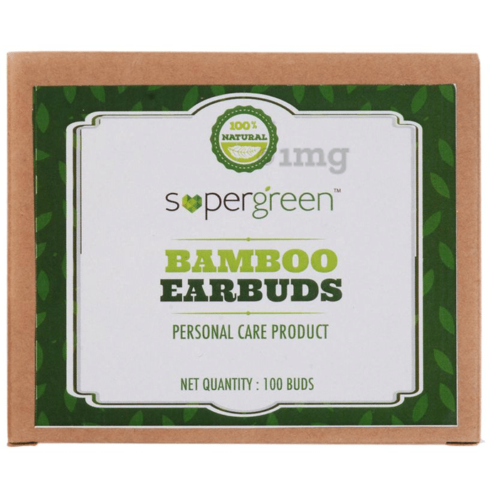 Supergreen Bamboo Ear Buds