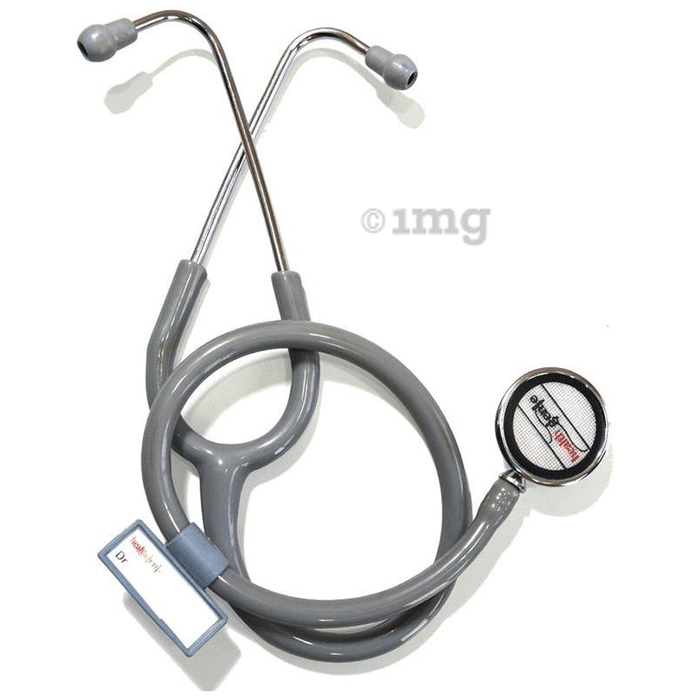 Healthgenie HG-404G Aluminium Double Cardiology Stethoscope Grey