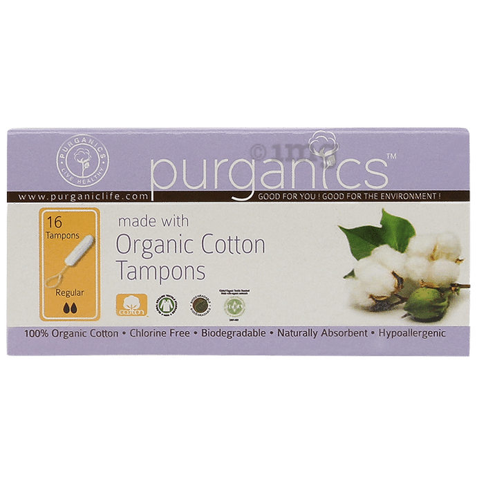 Purganics Organic Cotton Tampons Regular Flow