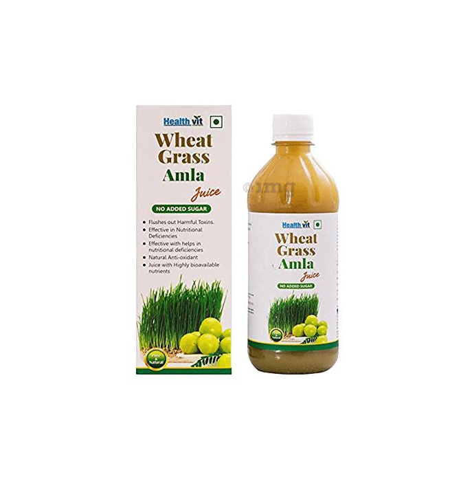 HealthVit Wheat Grass Amla Juice