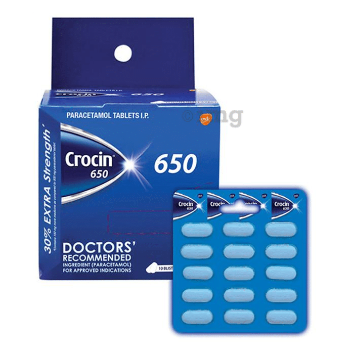 Crocin 650mg Tablet Pack of 4