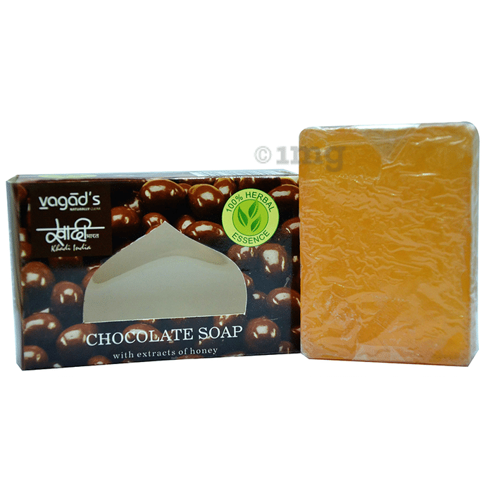 Vagad's Khadi Herbal Chocolate Soap with Extracts of Honey