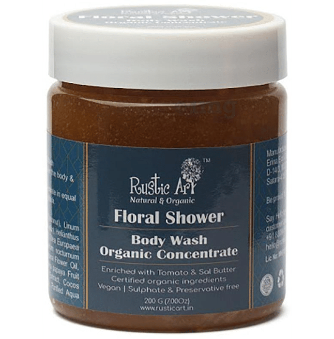 Rustic Art Organic Concentrate Body Wash Floral Shower