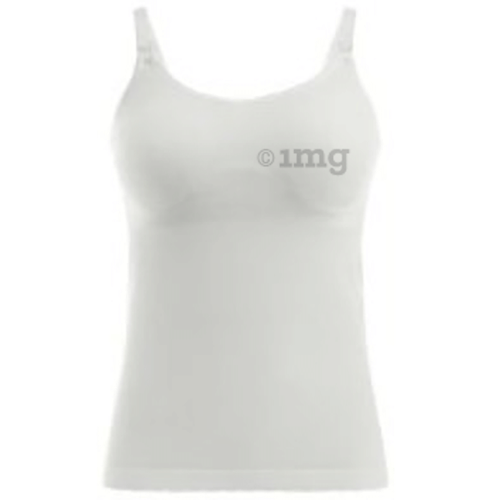 Medela Maternity and Nursing Tank Top Bra Large White