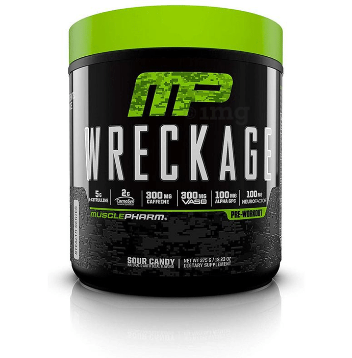 Muscle Pharm Wreckage Pre-Workout Powder Sour Candy