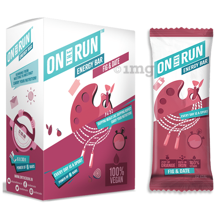On The Run Fig and Date Energy Bar