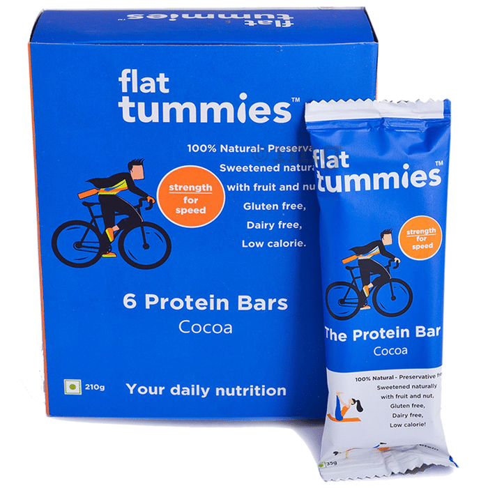 Flat Tummies Protein Bar (35gm Each) Cocoa