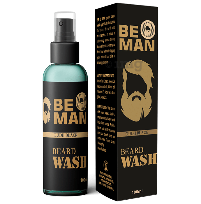 Be O Man Beard Wash Oudh Black