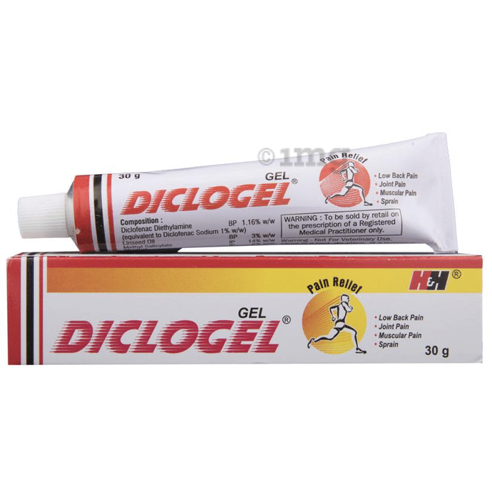Diclogel Pain Relief Gel | For Lower Back Pain, Joint Pain, Muscular Pain & Sprain