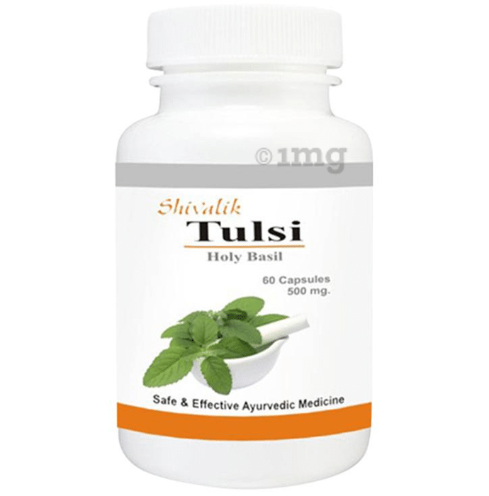 Shivalik Herbals Tulsi 500mg Capsule Pack of 2