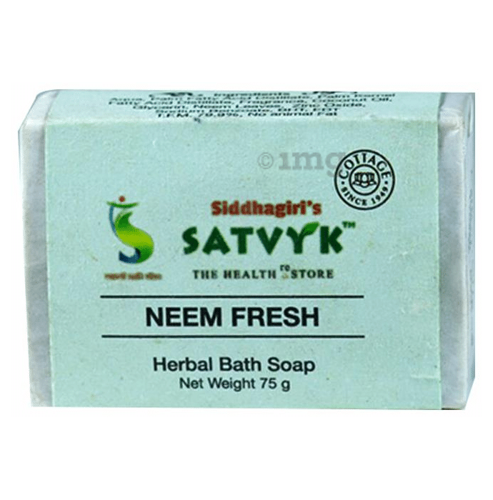 Satvyk Herbal Bath Soap Neem Fresh