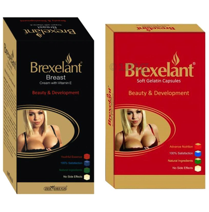 Zee Laboratories Combo Pack of Brexelant Cream (60gm) & Brexelant Soft Gelatin Capsule (15 Each)