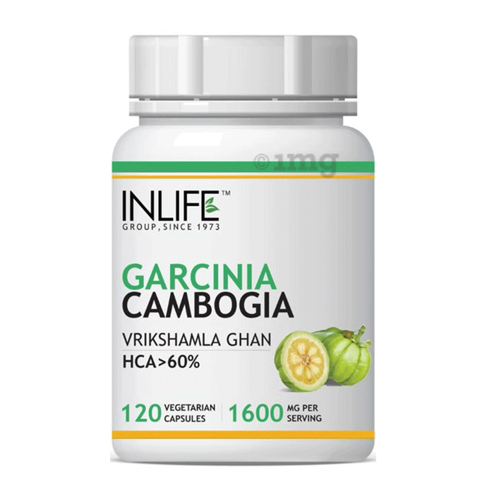 Inlife Garcinia Cambogia (60% HCA) 1600mg per serving Vegetarian Capsules