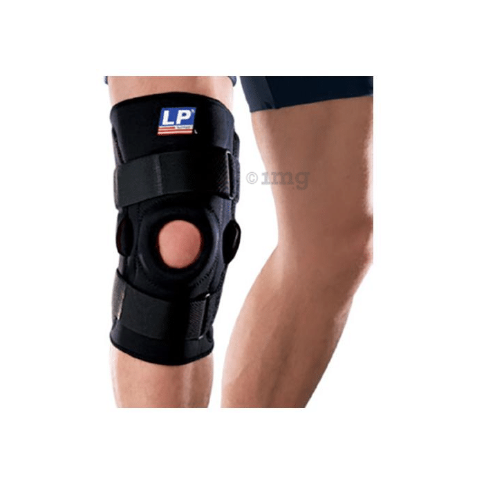 LP 710 Hinged Knee Support Single XL Black