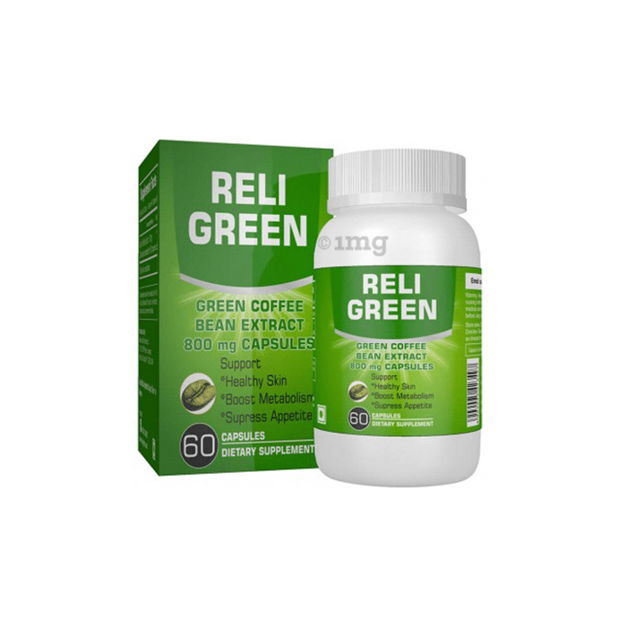 Reli Green Coffee Bean Extract 800mg Capsule
