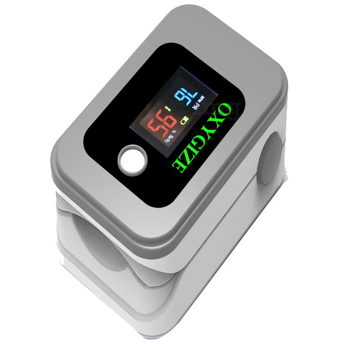 Oxygize Grey Pulse Oximeter with Bluetooth