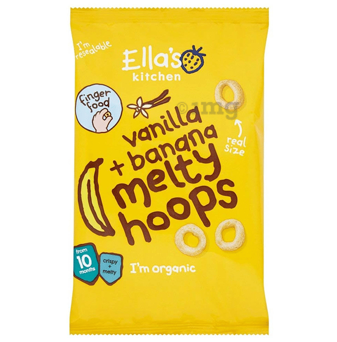 Ella's Kitchen Vanilla + Banana Melty Hoops