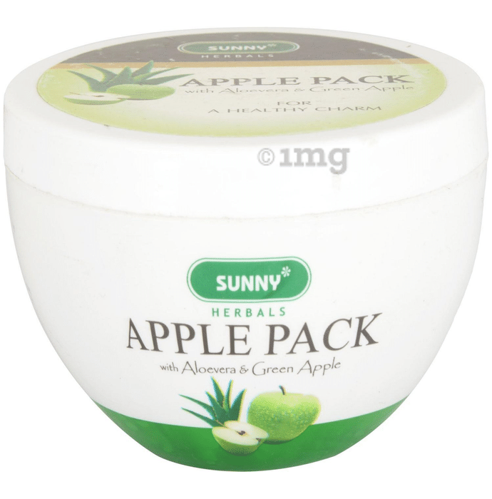 Sunny Herbals Apple Pack with Aloevera Almond Oil & Green Apple