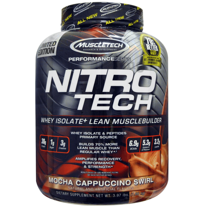 Muscletech Performance Series Nitro Tech Whey Isolate Mocha Cappuccino Swirl