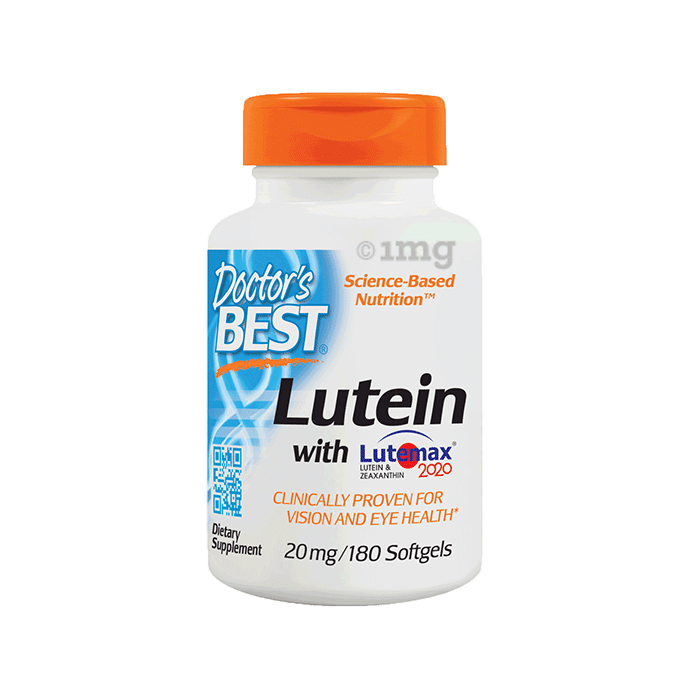 Doctor's Best Lutein with Lutemax 20mg Softgels | For Vision & Eye Health