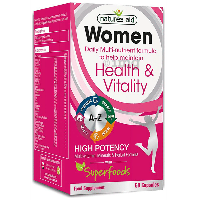 Natures Aid Women Multi-Vitamin & Minerals Capsule