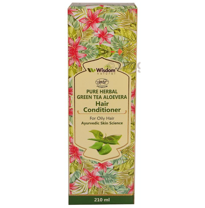 Wisdom Natural Pure Herbal Hair Conditioner Green Tea Aloevera