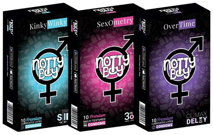 Notty Boy Condoms (10 Each) Nirvana Combo