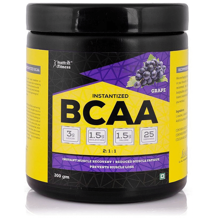 HealthVit Fitness Instantized BCAA 2:1:1 Powder Grape