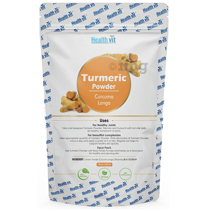 HealthVit Natural Turmeric (Curcuma Longa) Powder