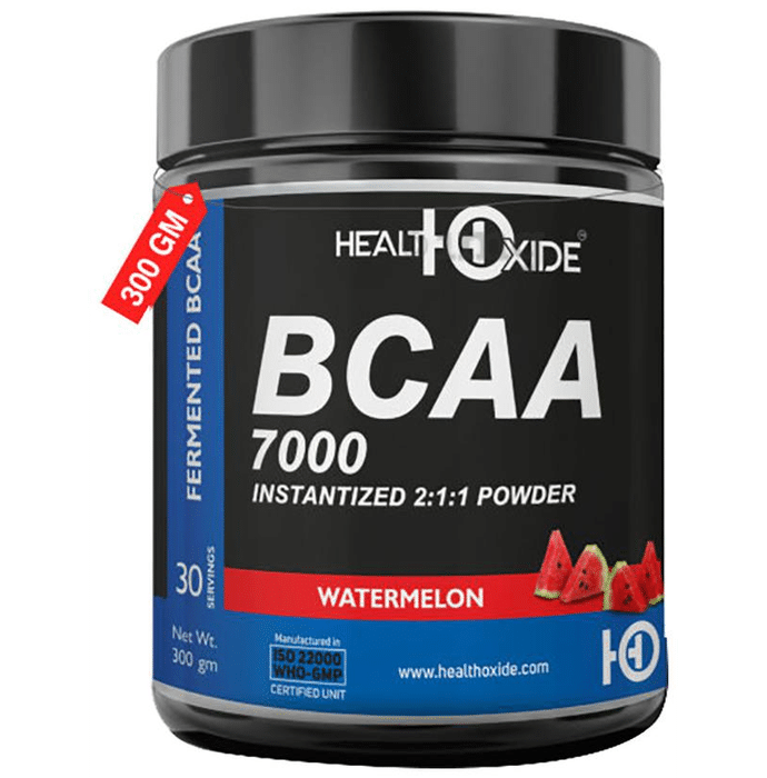 HealthOxide BCAA 7000 Instantized 2:1:1 Powder Watermelon