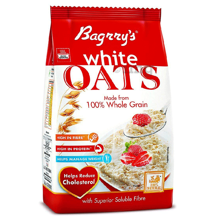 Bagrry's White Oats for Weight Management & Cholesterol Reduction