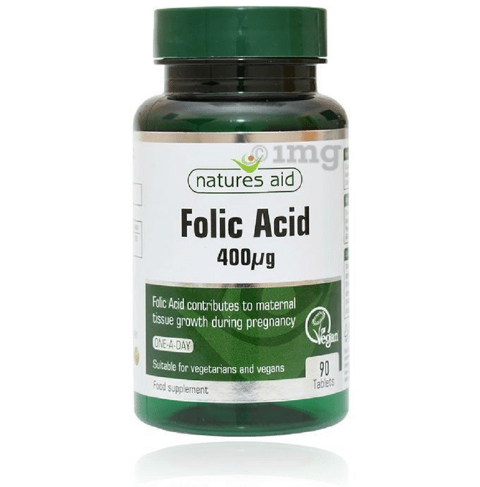 Natures Aid Folic Acid 400ug Tablet