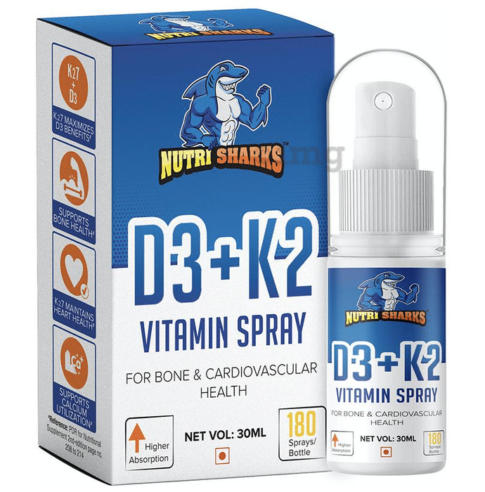 Nutri Sharks D3+K2 Vitamin  Spray