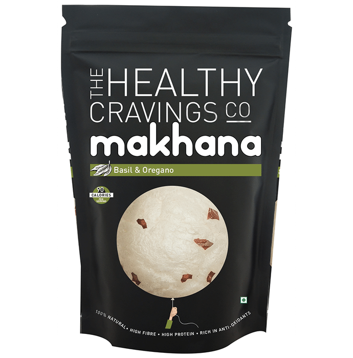 The Healthy Cravings Co Makhana Basil & Oregano Pack of 3