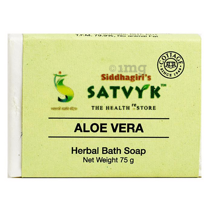 Satvyk Herbal Bath Soap Aloe Vera