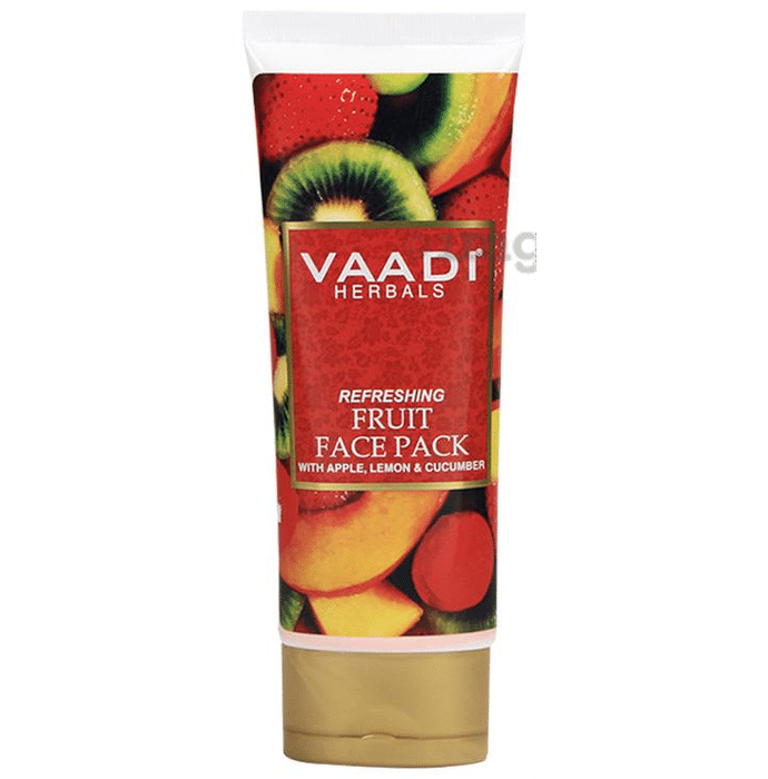 Vaadi Herbals Value Pack of Refreshing Fruit Face Pack With Apple, Lemon & Cucumber